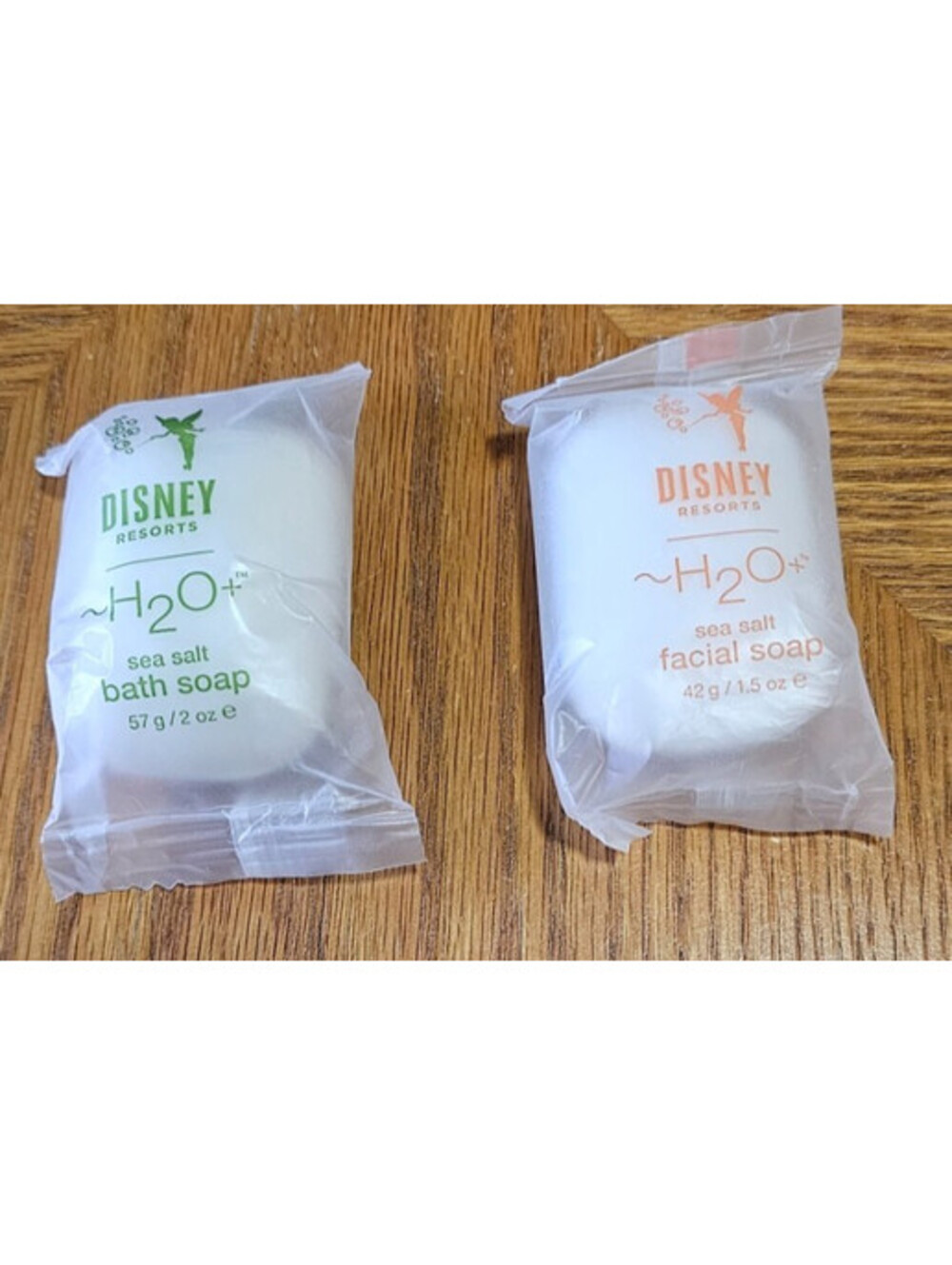 2 Disney Resorts Hotel Facial & Bath Soaps H20    Sea Salt- New